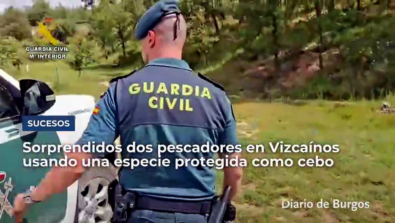Sorprendidos dos pescadores en un pueblo de Burgos usando una especie protegida como cebo vivo