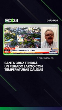 El agrometeorólogo Luis Alpire informó que durante el feriado largo, entre jueves y domingo, Santa Cruz registrará temperaturas cálidas. Sin embargo, adelantó que la próxima semana se prevé el ingreso de un frente frío.