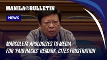 Marcoleta apologizes to media for ‘paid hacks’ remark, cites frustration