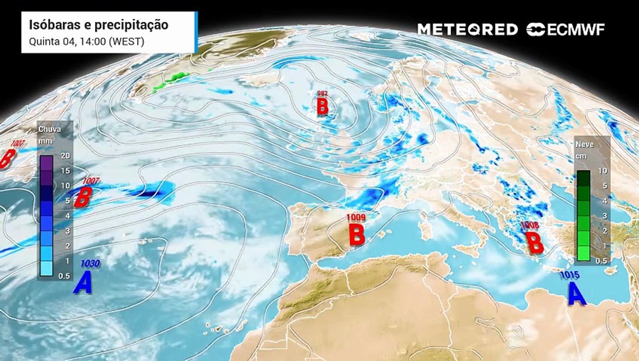 O tempo em Portugal poderá mudar após 11 de junho: modelos apontam para bloqueio escandinavo