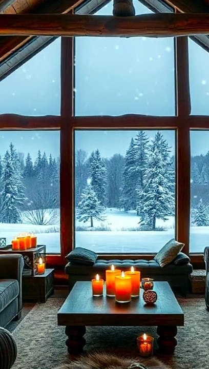 Chalet Hivernal & Neige : Playlist Relaxante | Musique Cosy pour se Détendre