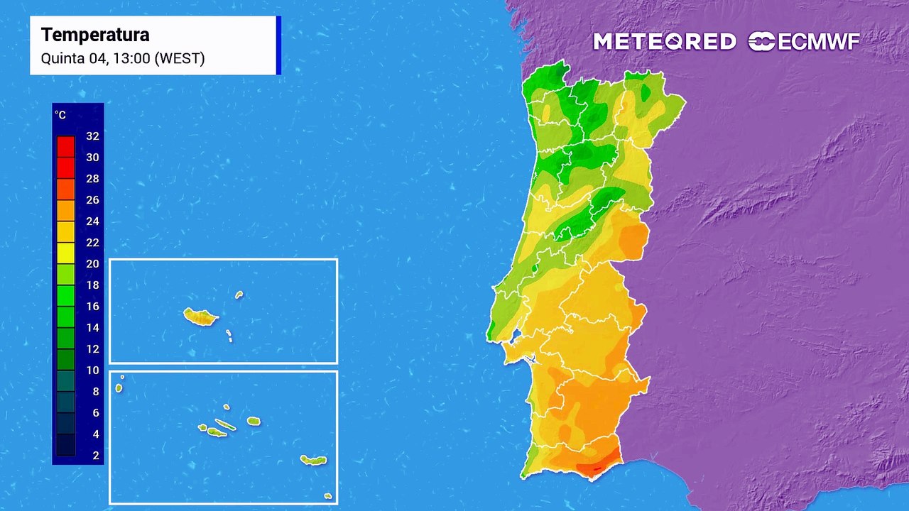 Temperaturas sobem no sul de Portugal este sábado