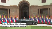 Delcy Rodríguez visita India para fortalecer las ventas de petróleo venezolano