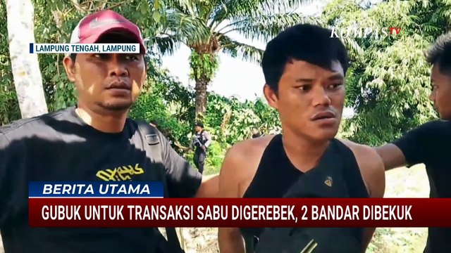 Polisi Gerebek Gubuk Transaksi Narkoba di Lampung Tengah, 2 Bandar Ditangkap | BERUT