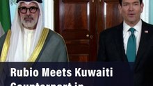 Rubio Meets Kuwaiti Counterpart In Washington