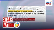 Senate media, kinondena ang akusasyon ni Marcoleta na bayaran ang karamihan ng taga-media | SONA