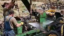 Abonded john deer 4020 tractors restoration