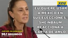 'EU quiere usar a México en sus elecciones': Sheinbaum reacciona a carta de AMLO