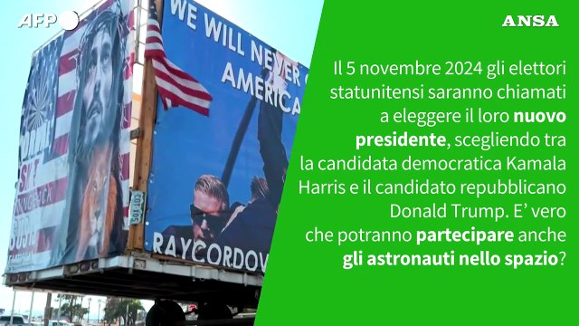 Ansa VERIFIED - Alle elezioni Usa e' possibile votare anche dallo spazio?