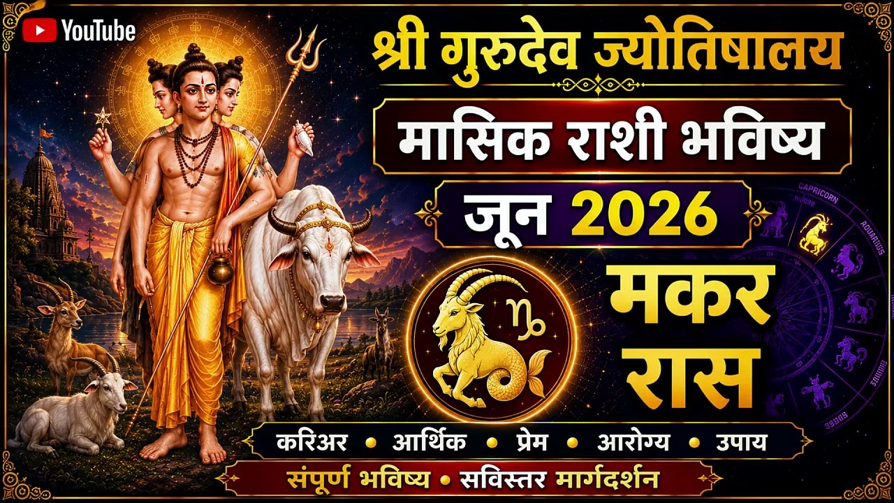 जून २०२६ मकर राशी : शिस्त, जबाबदारी आणि मेहनतीतून यशप्राप्ती