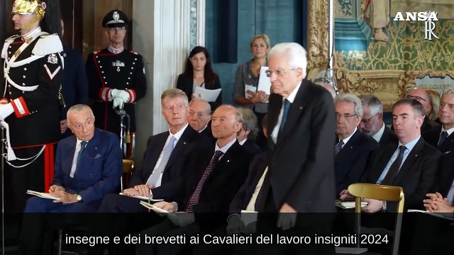 Al Quirinale la cerimonia per i nuovi Cavalieri del lavoro