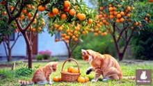 Mama Cat Trims Fur on the Farm and Makes Tiger Hat For Kittens At Home🐾🎩🐯_10