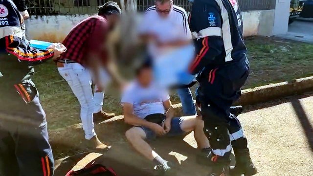 Vendedor de picolé sofre crise convulsiva em via pública e socorrido pelo SAMU em Cascavel