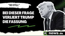 Donald Trump: "Sei still" - bei dieser Frage verliert Trump die Fassung