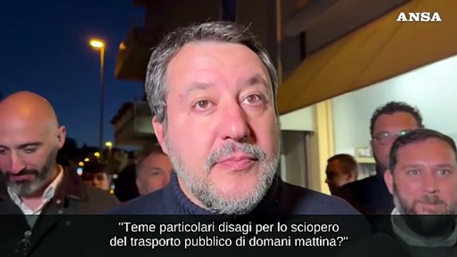 Salvini: Per lo sciopero del trasporto pubblico abbiamo chiesto buonsenso