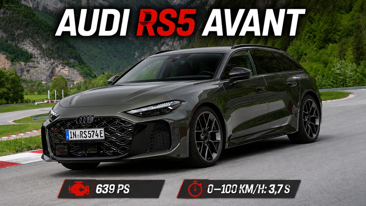 2027 Audi RS5 Avant Bedfordgrün | Der neue RS-Kombi im Test