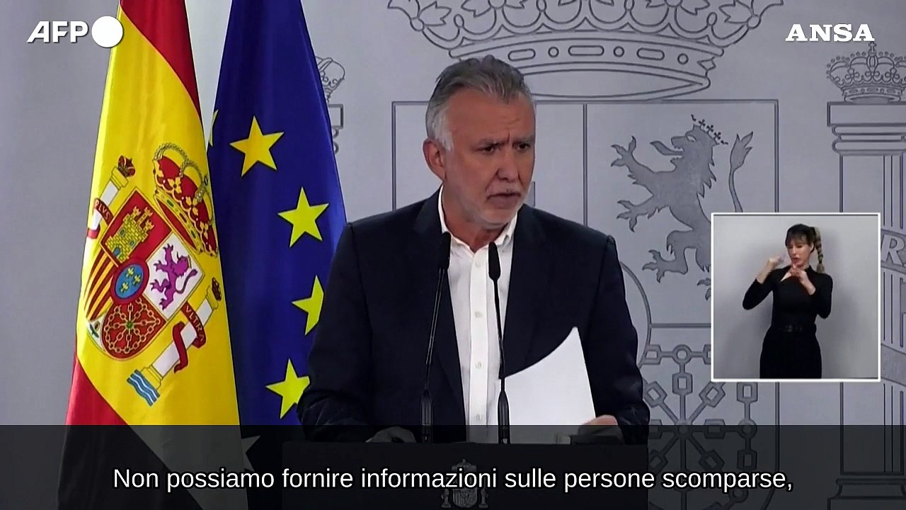 Valencia, Torres:  "Non possiamo fornire dati sui dispersi"
