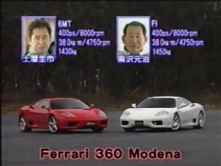 Video herunterladen: comparatif mitsu lancer gsr,m3 smg,ferrari 360 modena f1!