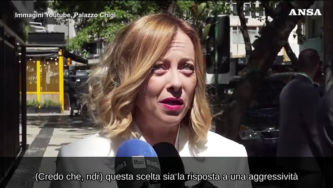 Ucraina, Meloni: "L'agire degli Usa segue quello russo, da noi un'altra idea"