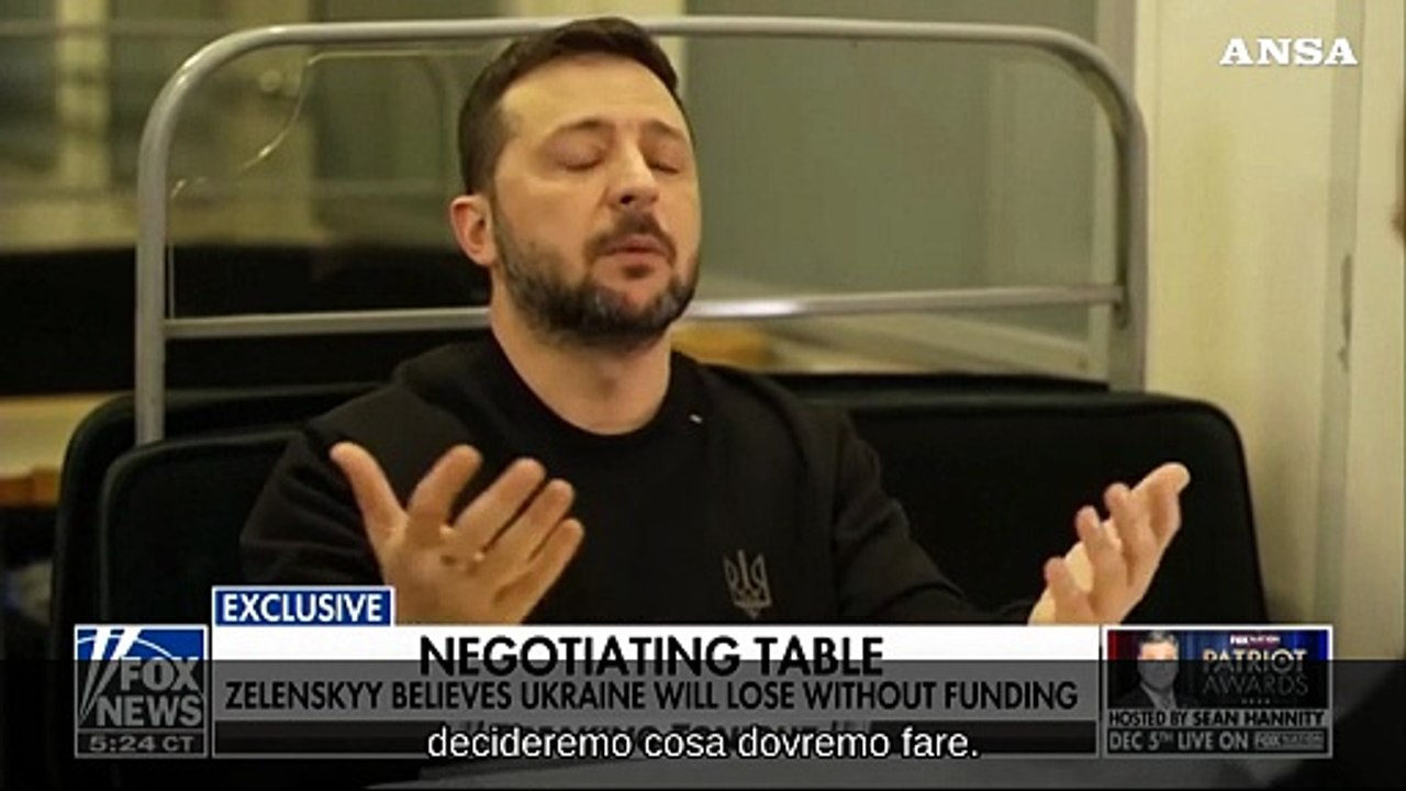 Zelensky, "se gli Usa tagliano gli aiuti l'Ucraina perdera'"