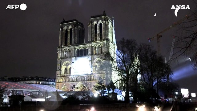 Notre-Dame, il pubblico attorno alla cattedrale per la riapertura