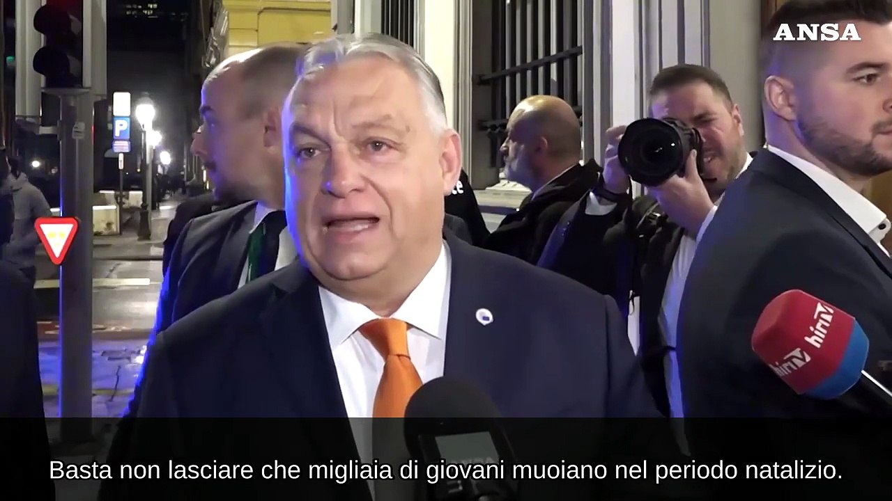 Orban: "Piano di pace per Kiev c'e', prendere o lasciare"