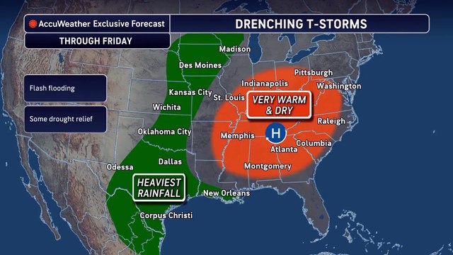 Flash flood risk extends from Texas to central Gulf Coast