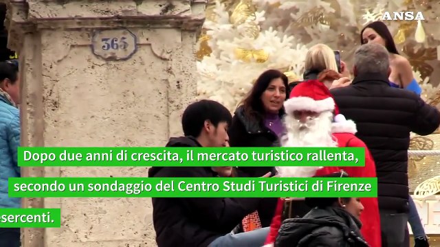 Frena il turismo natalizio: 200mila presenze in meno rispetto al 2023