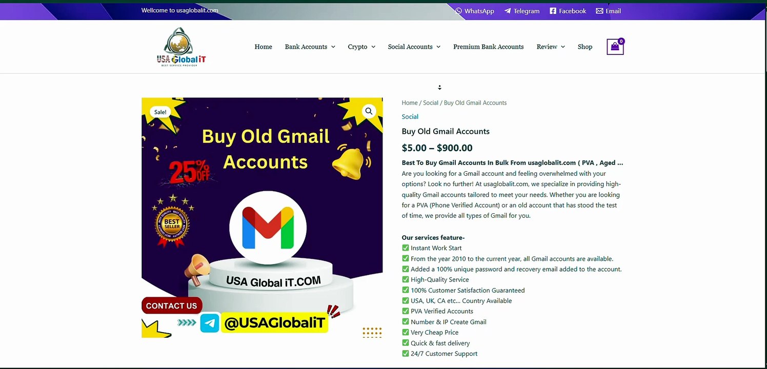 Buy Gmail Accounts: Best Sites (PVA & Aged)