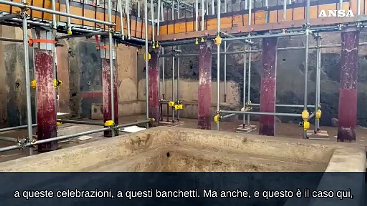 Scavi a Pompei, emerge un grande complesso termale nella Regio IX