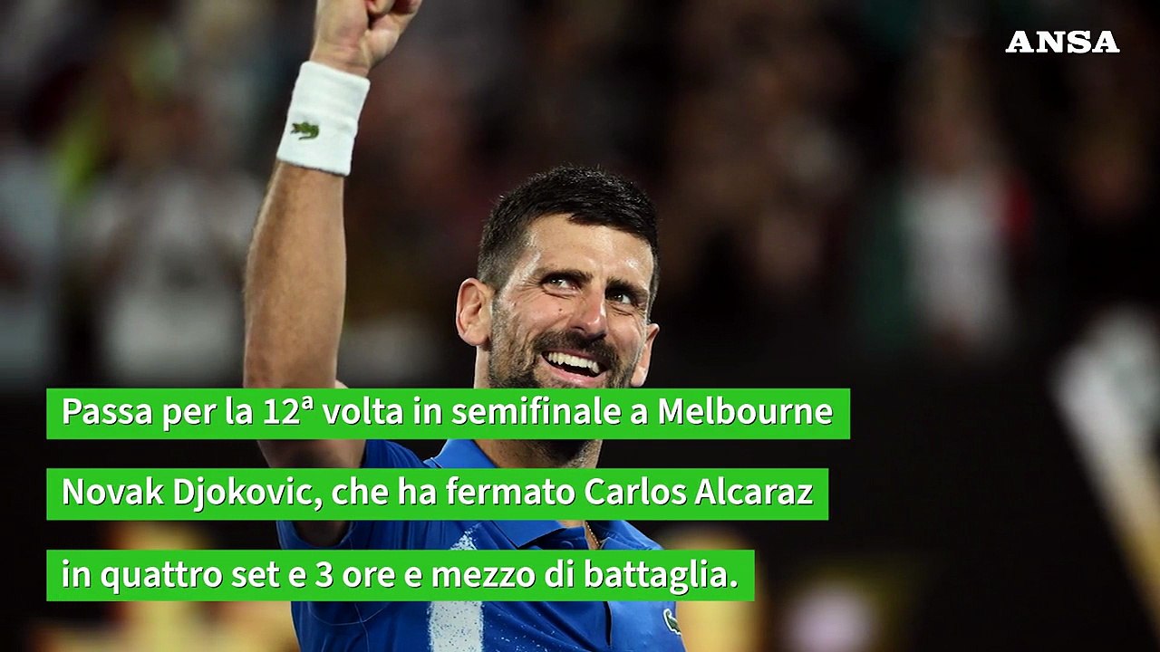 Autralian Open, Djokovic domina e va in semifinale