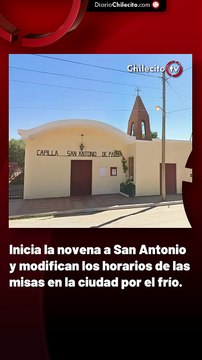 Inicia la novena a San Antonio y modifican los horarios de las misas en la ciudad por el frío.