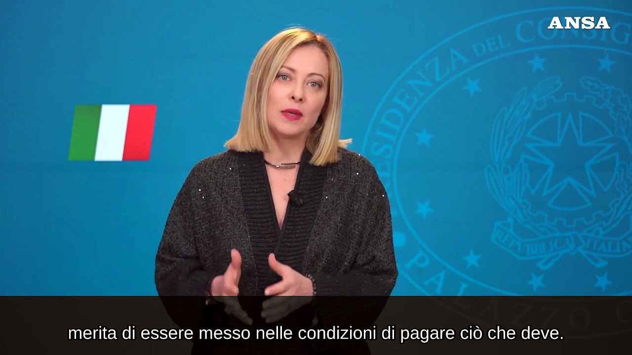 Meloni: "Bugie sui condoni, aiutiamo onesti in difficolta'"