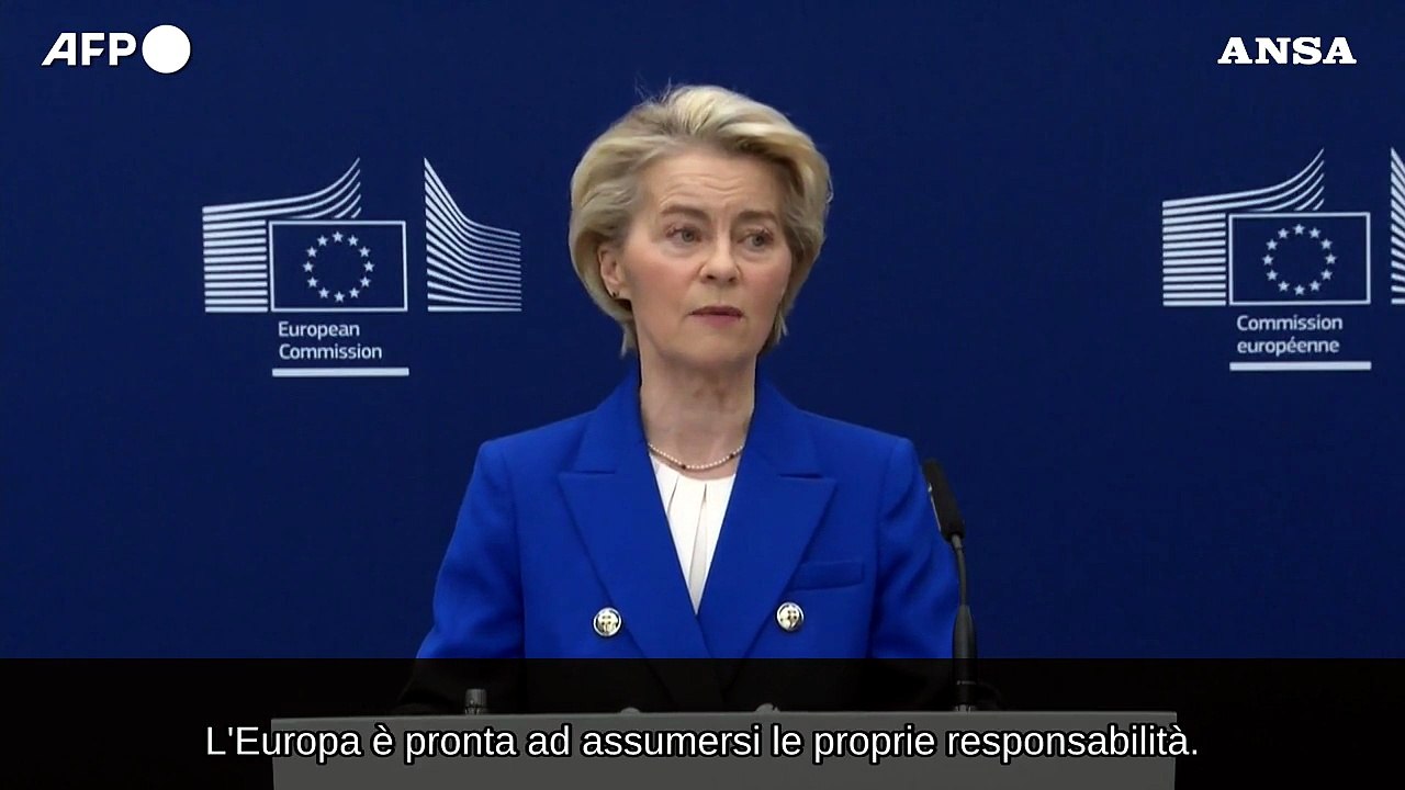 Von der Leyen: "Con ReArm Europe fino a 800 miliardi per la difesa europea"