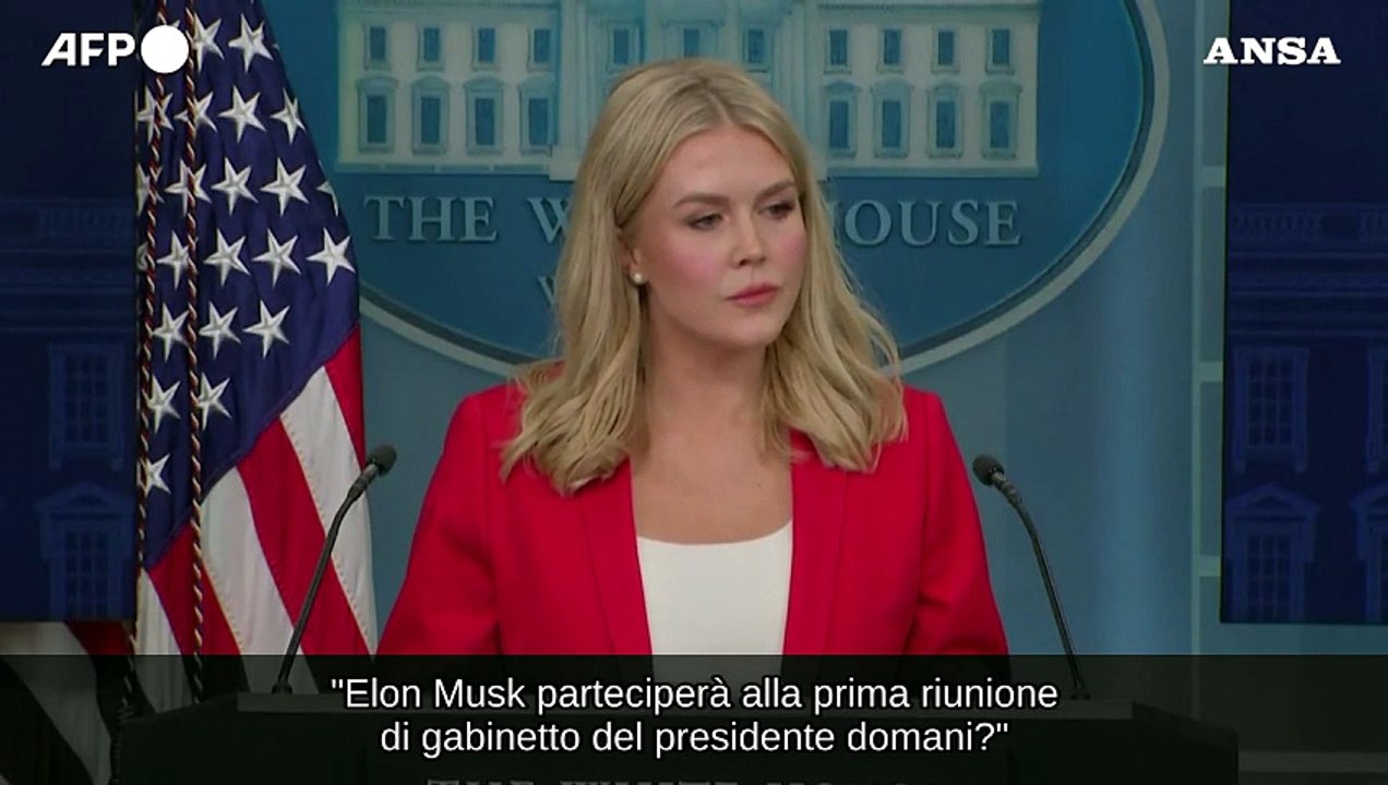 Musk partecipera' alla prima riunione di gabinetto di Trump