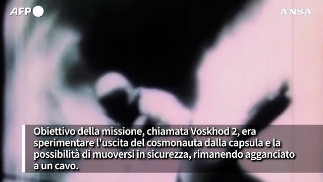 Leonov e la prima passeggiata nello spazio sessanta anni fa