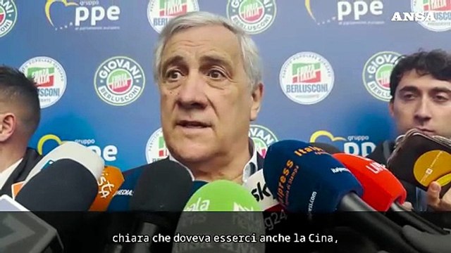 Tajani: Bene l'apertura della Cina alla missione di pace in Ucraina