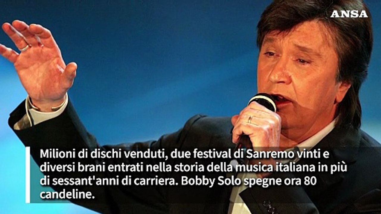 Bobby Solo, l'Elvis italiano compie 80 anni