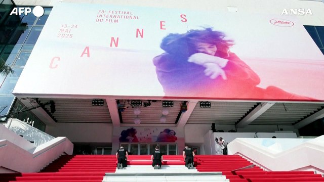 A Cannes tutto pronto per Festival, ora c'e' anche il tappeto rosso