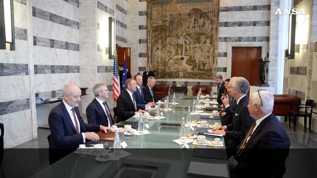 Roma, Tajani riceve il nuovo ambasciatore Usa Fertitta