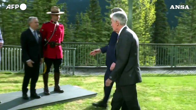 G7 Finanze, foto di gruppo per ministri e governatori delle Banche centrali