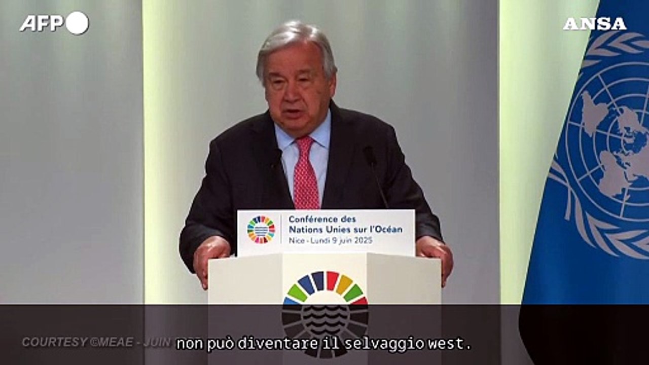 Guterres avverte: "Gli oceani non diventino un Far West"