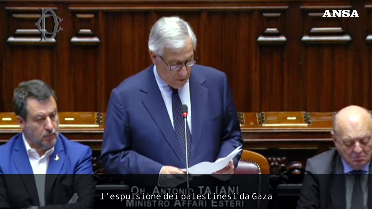 Tajani: "Unica prospettiva possibile in Medioriente sono i 2 Stati"