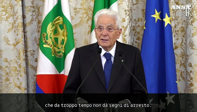 Mattarella: Fermare i suicidi in carcere, e' un'emergenza sociale