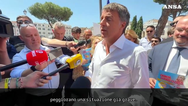 Dazi, Renzi: Von der Leyen e Meloni non si stanno muovendo bene