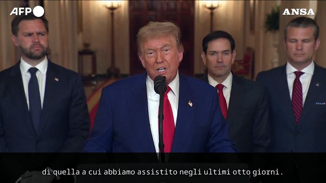 Trump, se non ci sara' la pace ci sara' una tragedia