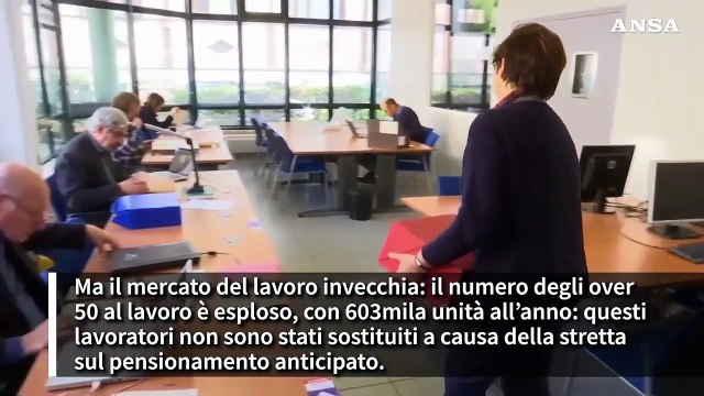 Aumenta l'occupazione, oltre 600mila lavoratori over 50