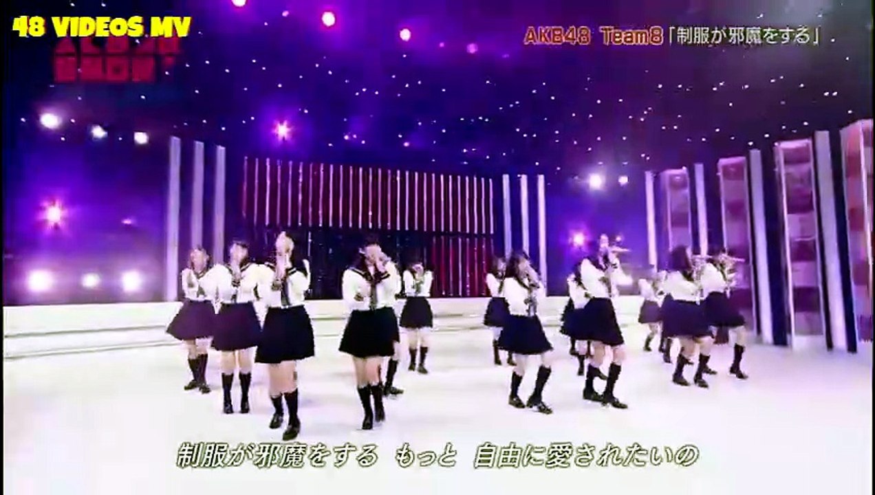 AKB48 Team 8 - Seifuku ga Jama wo Suru (AKB48SHOW!) | 制服が邪魔をする