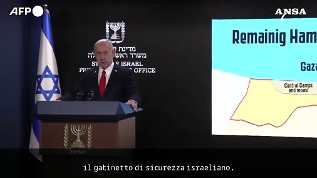 Netanyahu: Piano per Gaza City il modo migliore per porre fine alla guerra