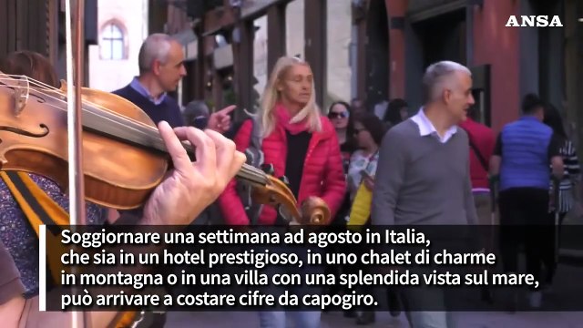 Allarme del Codacons: una settimana di vacanza in Italia puo' costare fino a 300mila euro